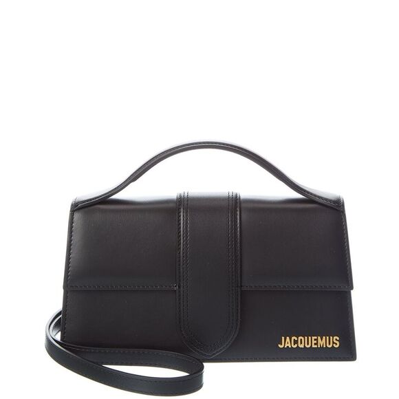 Jacquemus Le Grand Bambino Leather Shoulder Bag Black